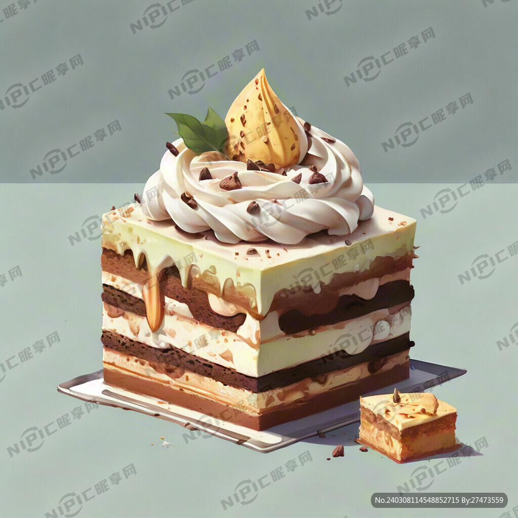 白巧榴莲 白色蛋糕胚