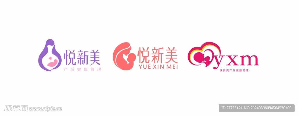 悦新美产后护理中心logo