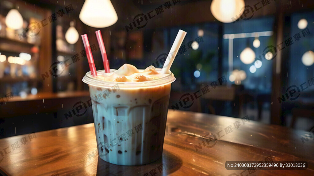 热饮奶茶氛围