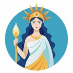 图标风格的女神