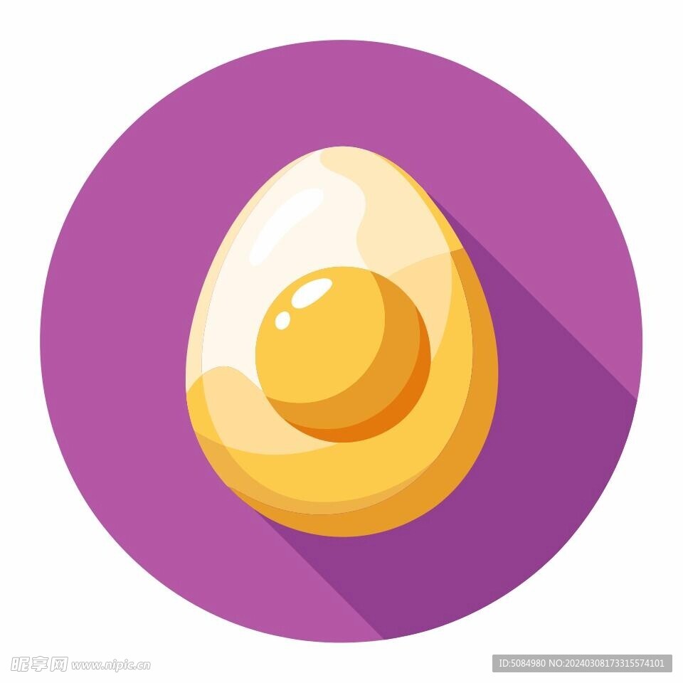 图标风格的鸡蛋