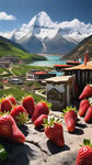 西藏风景 草莓