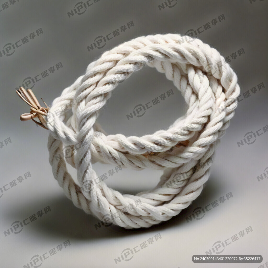 白色编织绳