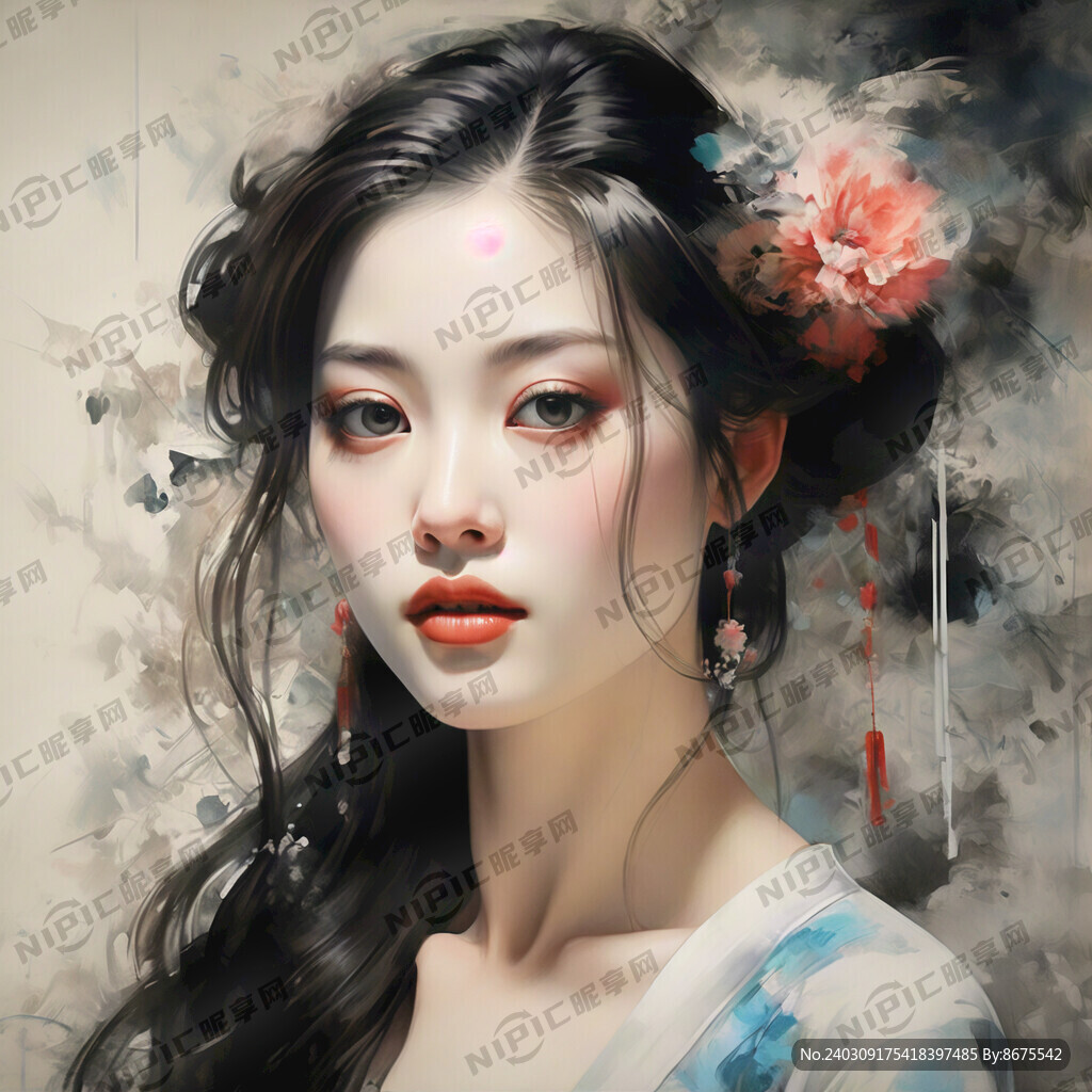 中国风美女形象 身材完整