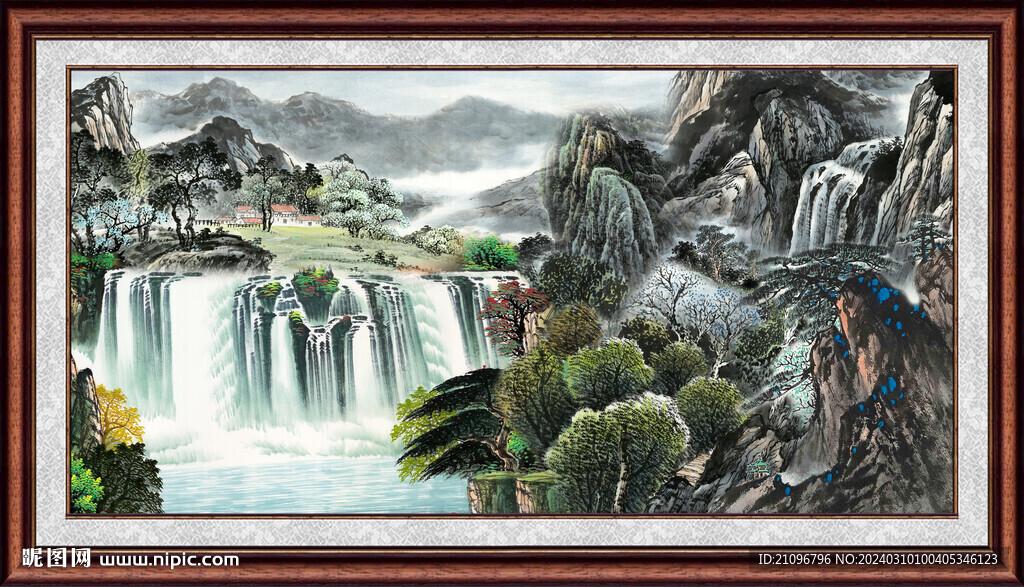 山水风景画 