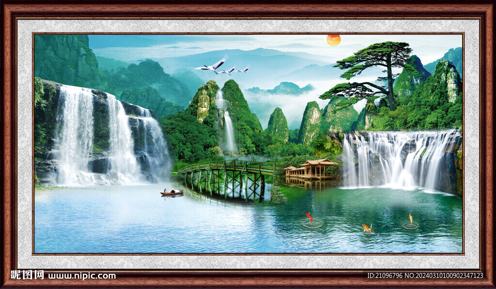 山水风景画 