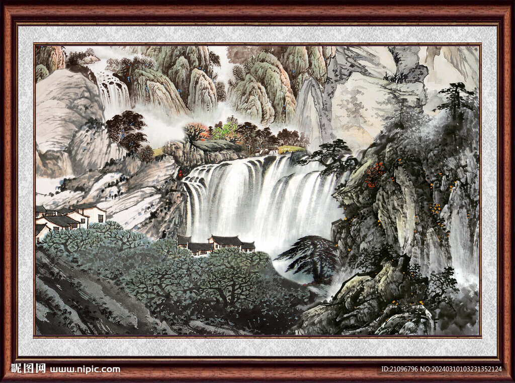 国画山水风景