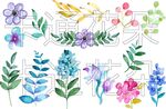 卡通花朵