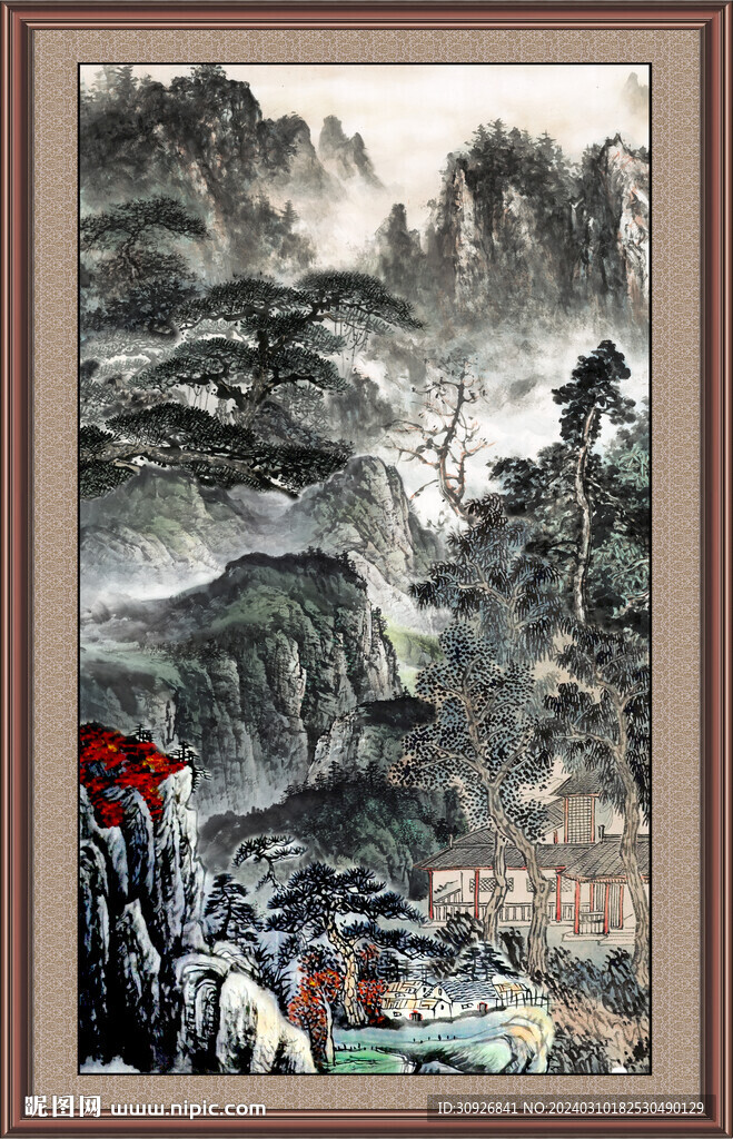 玄关山水画