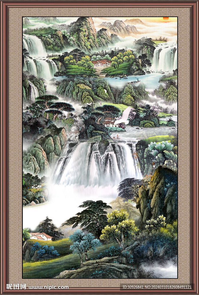玄关山水画 