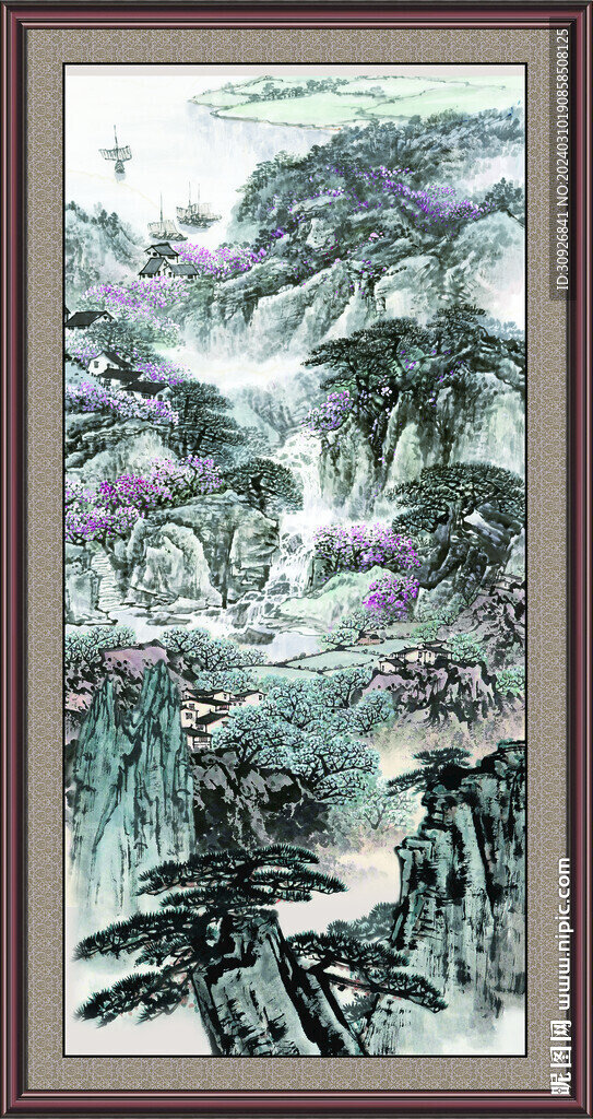 玄关山水画 