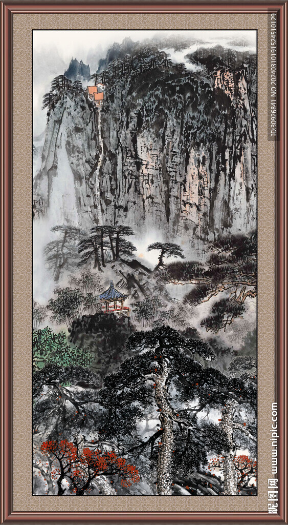 玄关山水画 