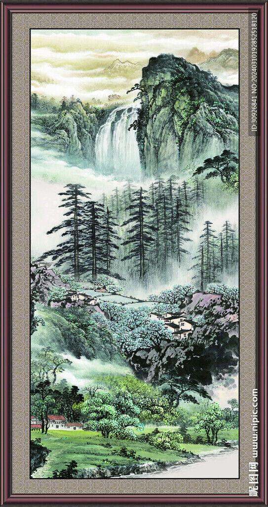 玄关山水画 