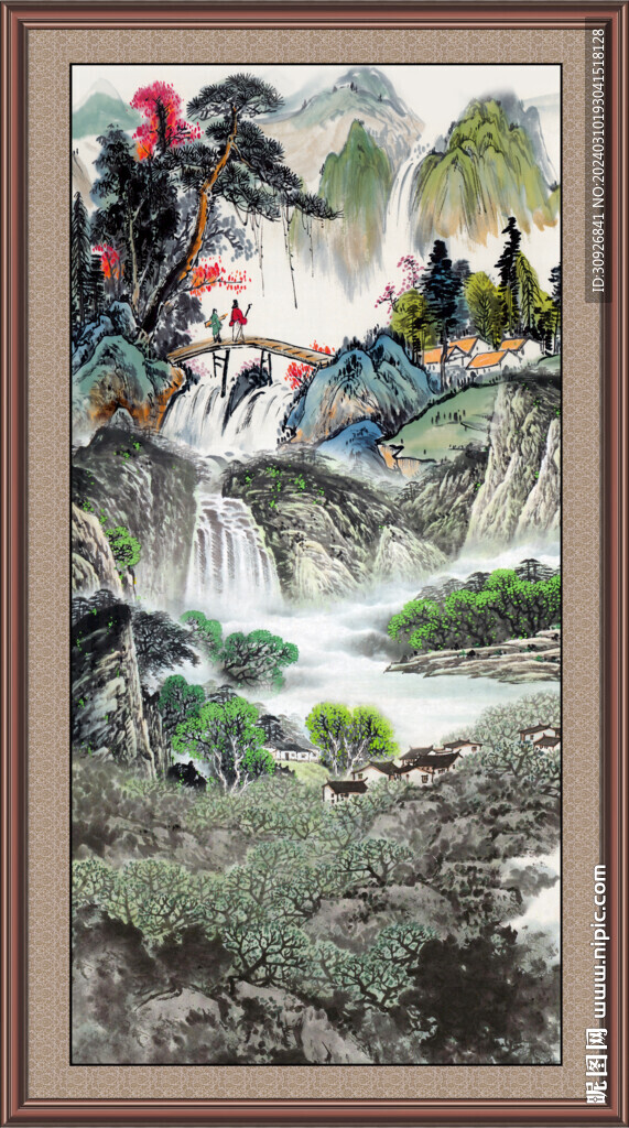 新中式山水画 