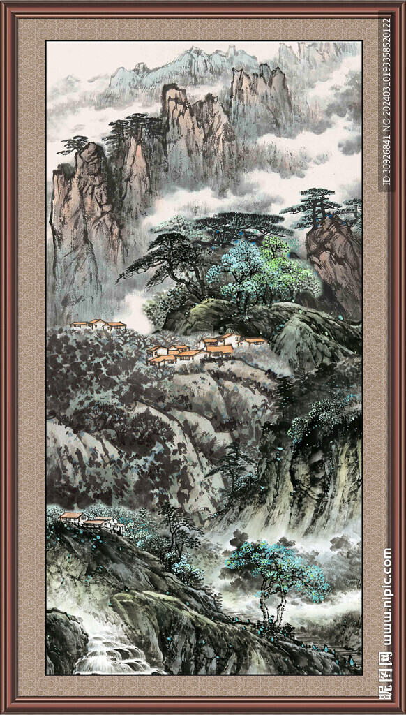 玄关山水画 