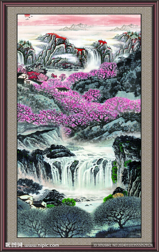 新中式山水画 