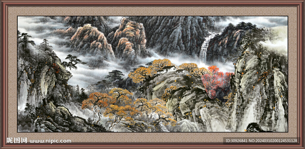 山水国画 