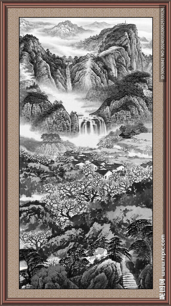 山水国画 