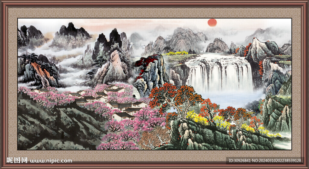 新中式山水画