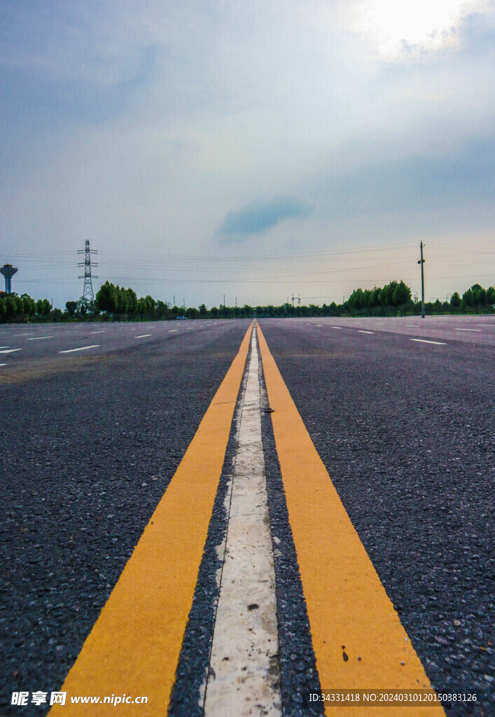 公路 路景 柏油路 马路
