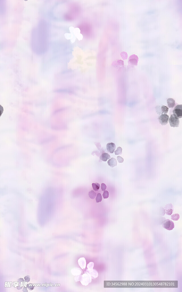 扎染花  手绘花 