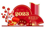 兔年吉祥美陈堆头
