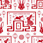 2023兔子图案