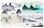 水墨山水画