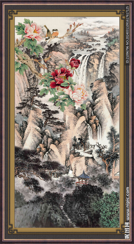 国画牡丹