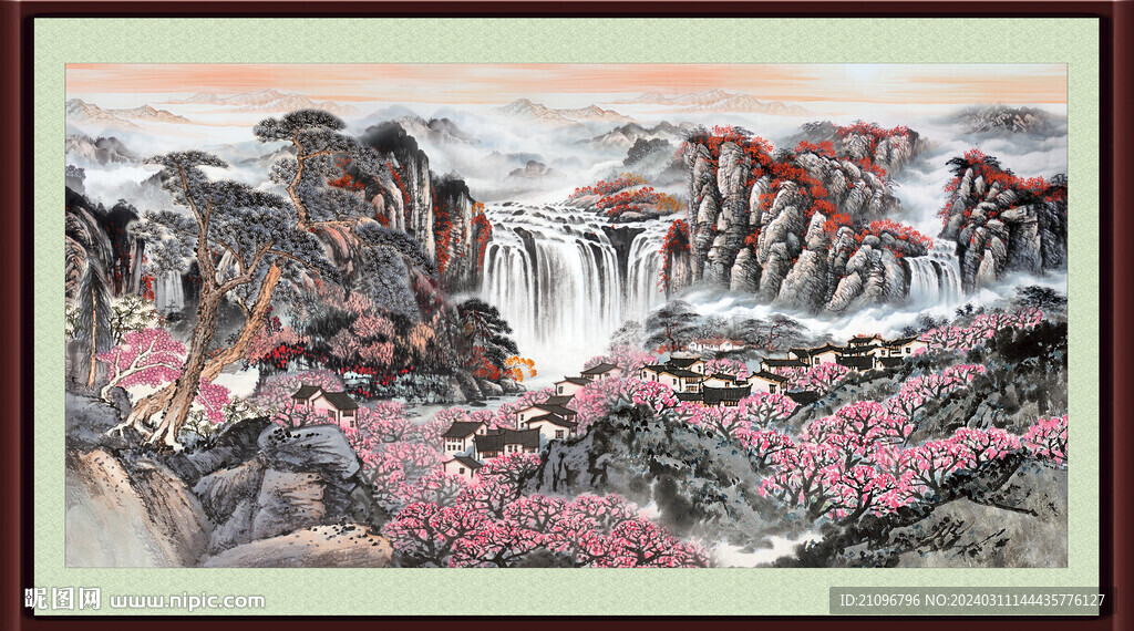 山水国画 