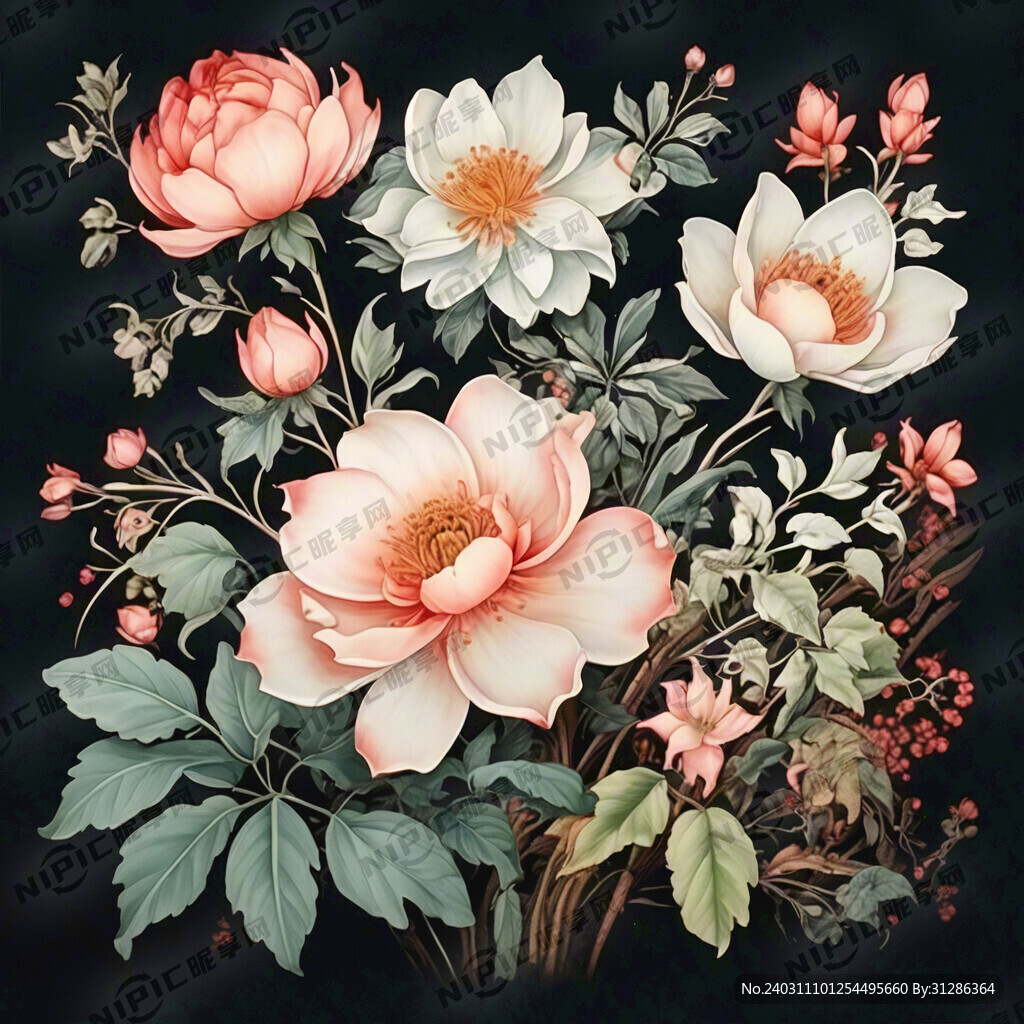 中国风  有复古图案  