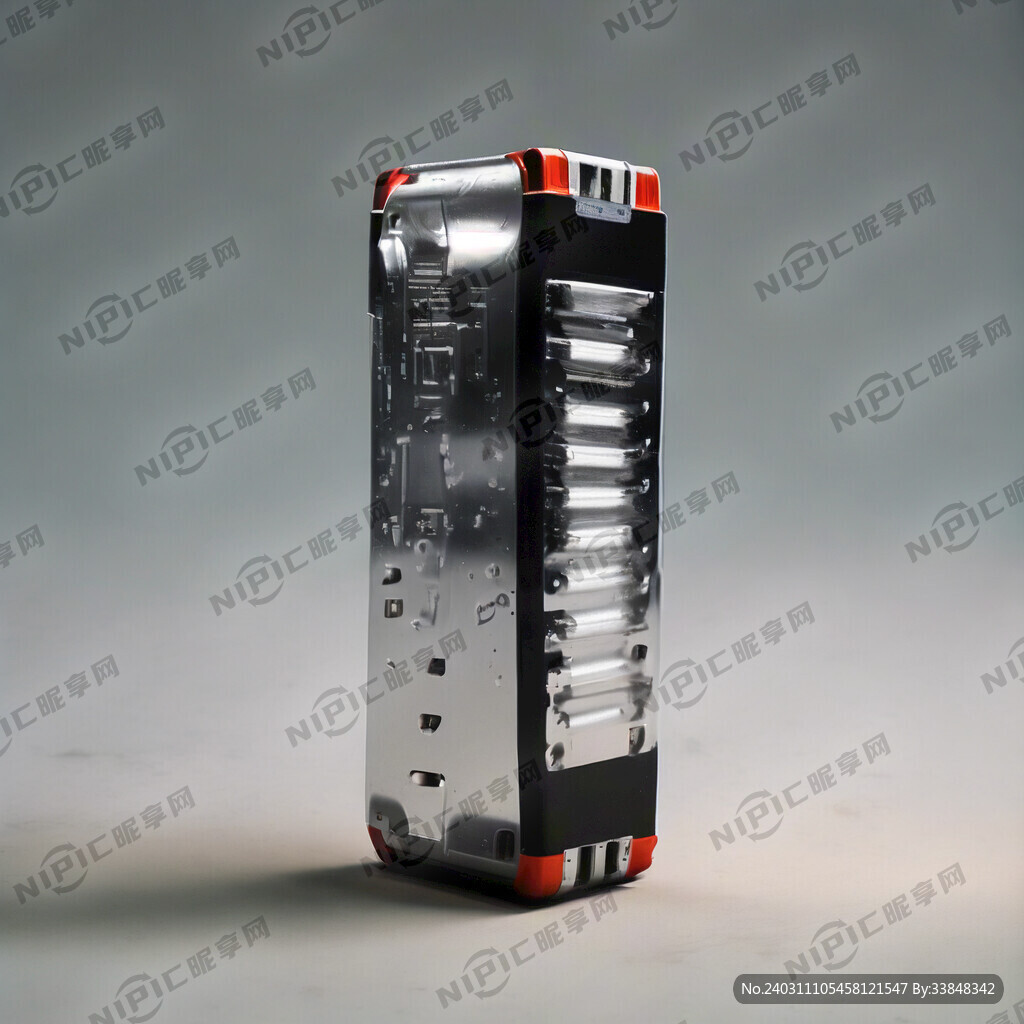 锂电池  一半完整 露出里面