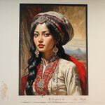画一幅南疆风情的宣传画