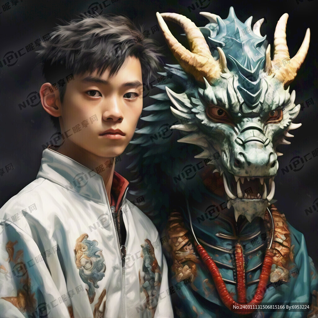 有一对龙角的少年