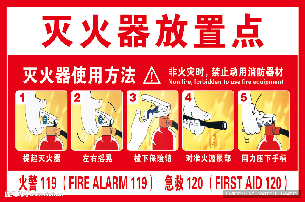 灭火器放置点