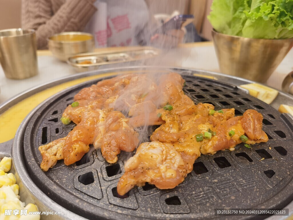 鸡腿肉烧烤