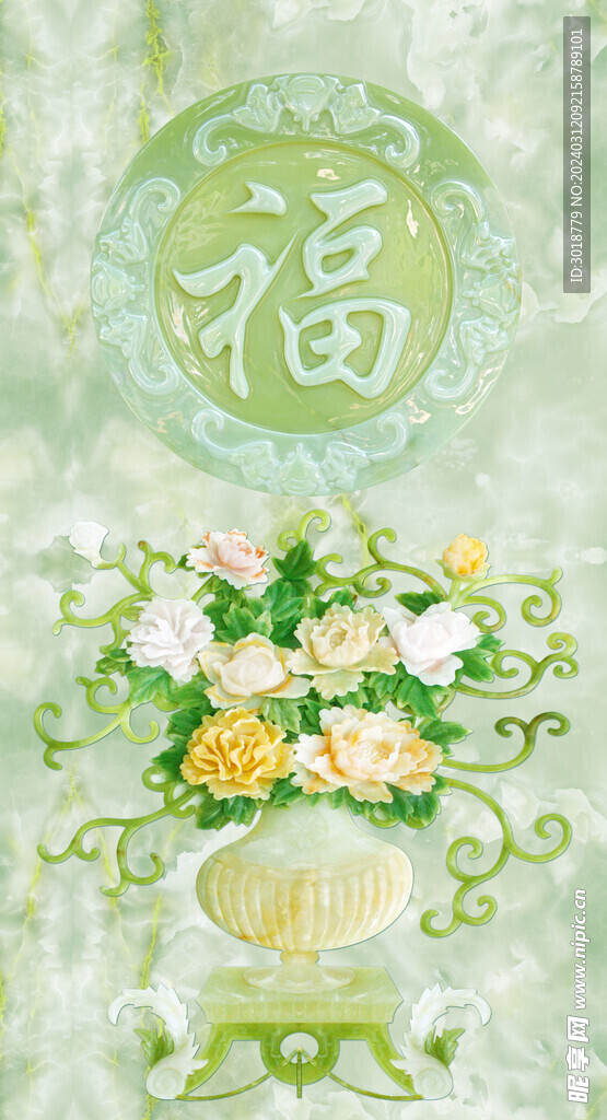  电视墙壁画 