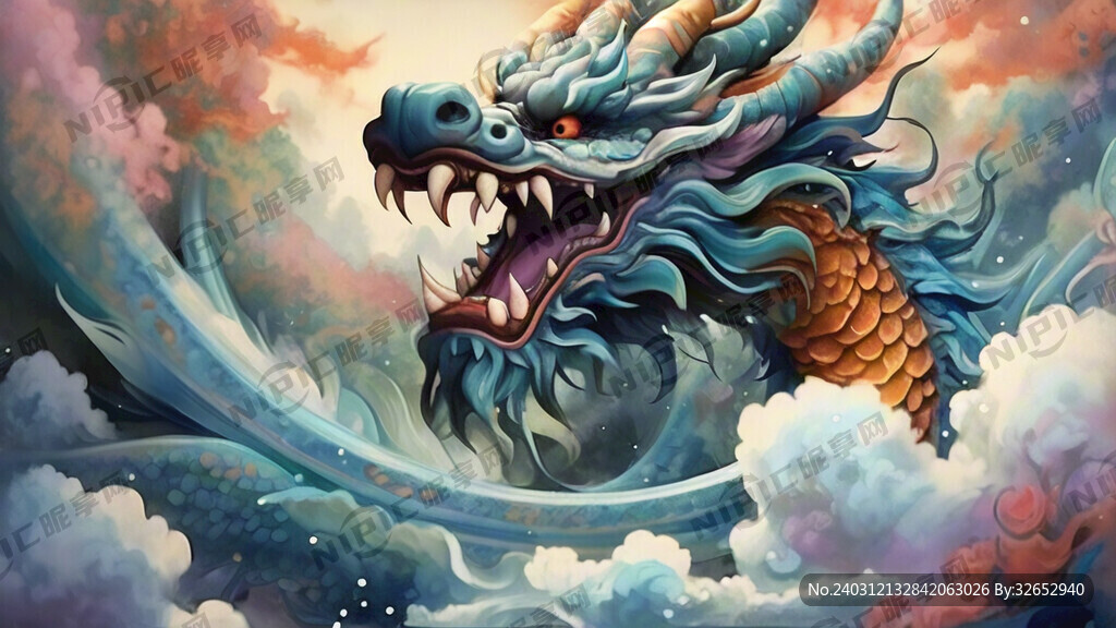 中国龙 神龙 龙 祥云