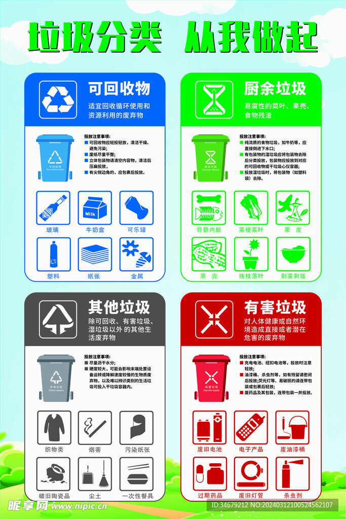 垃圾分类从我做起