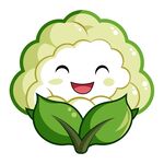 漫画风格的花菜