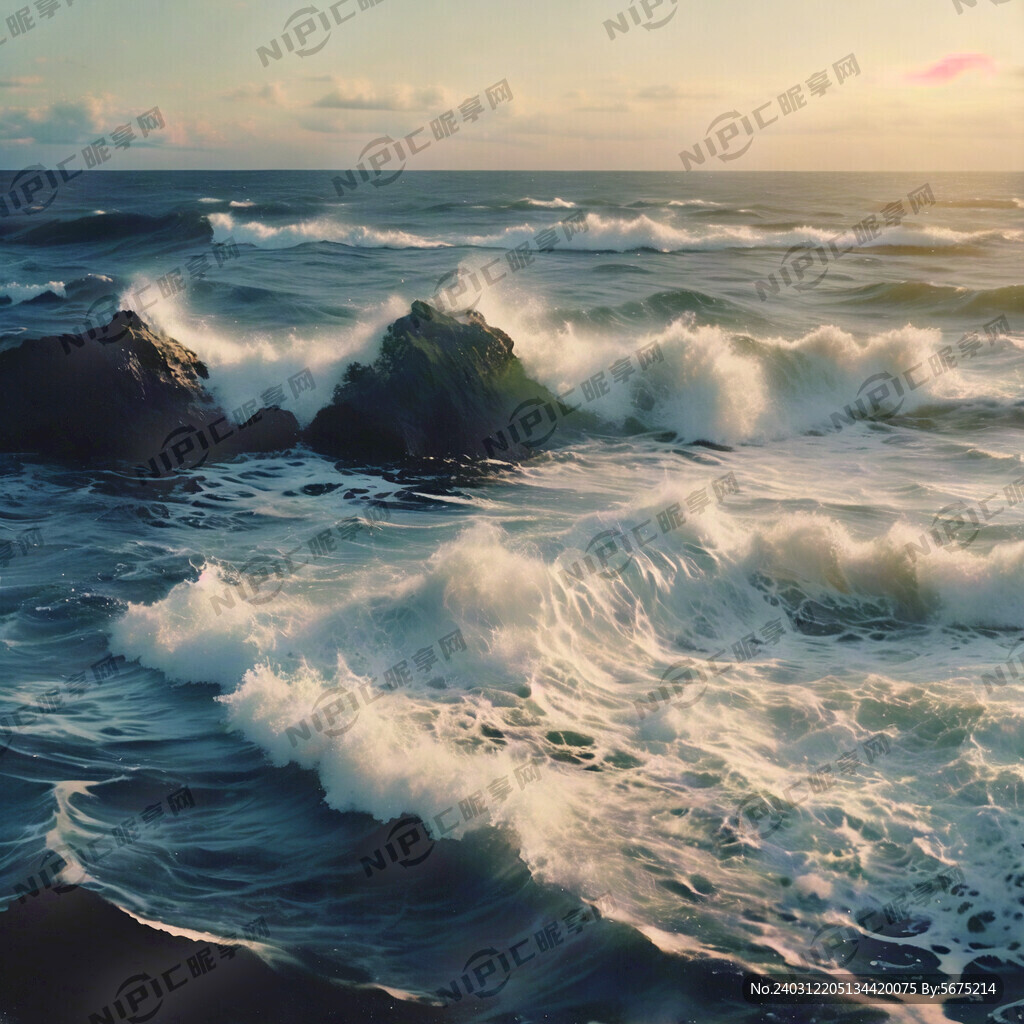 海水灰度图