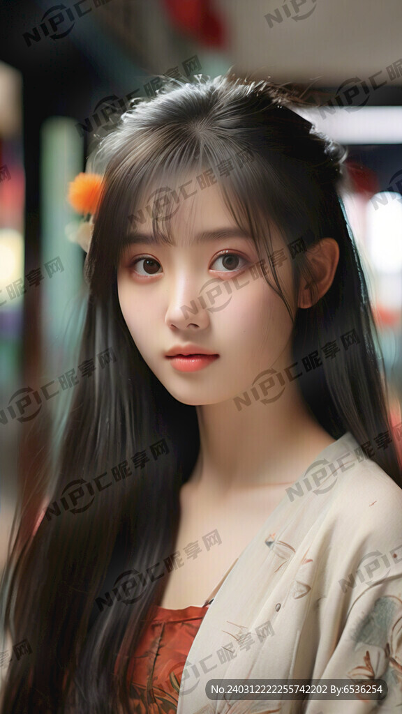 少女  头部  面容清纯 