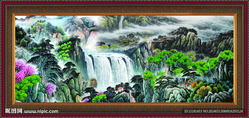 中国画山水 