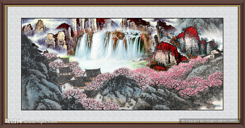 中国画山水 
