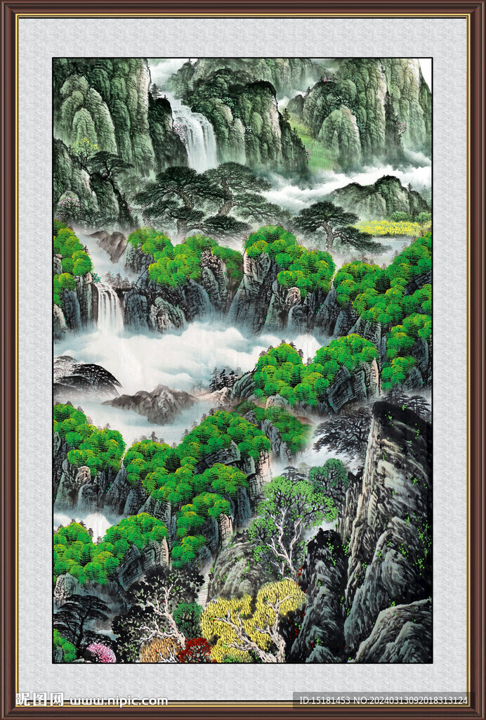 中国画山水 