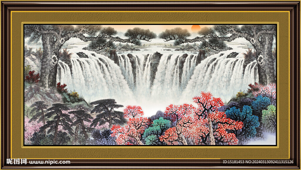 中国画山水 