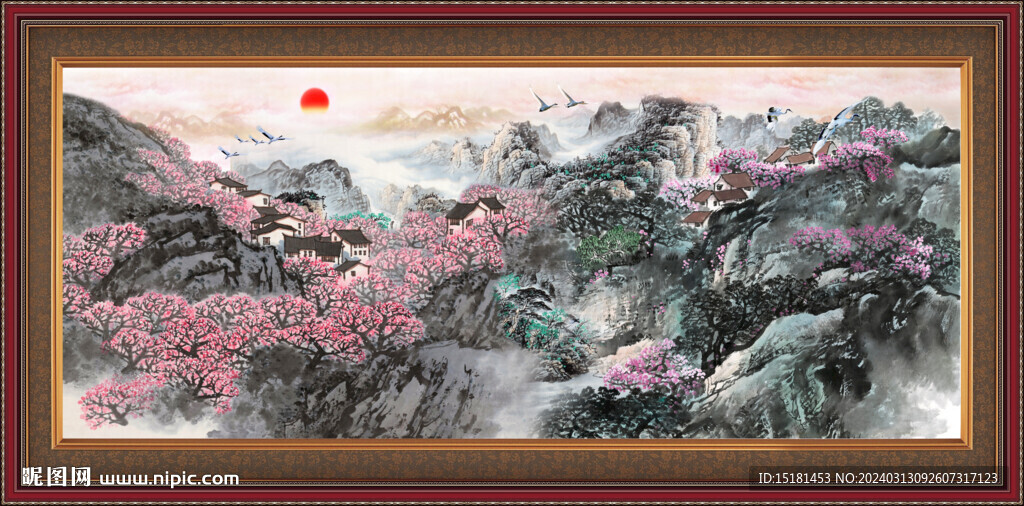 中国画山水