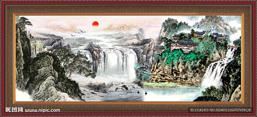 国画山水画