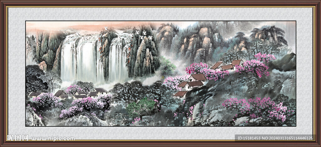 山水国画 