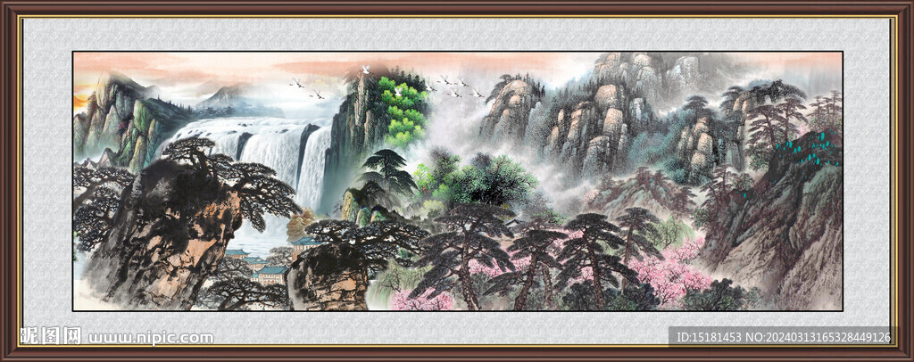 山水国画 